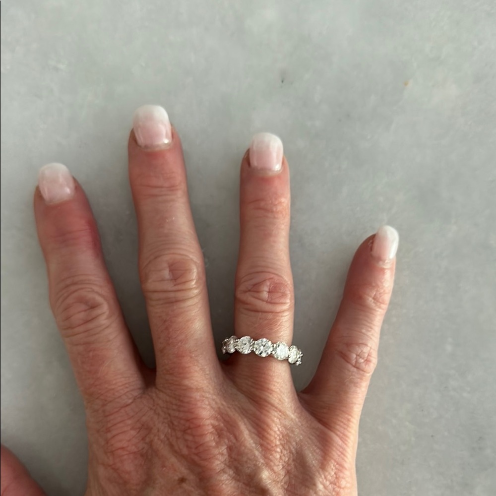 Moissanite Eternity Ring